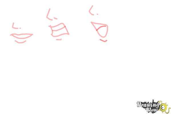 How to Draw Manga Mouths - Step 7 How to Draw Manga Mouths - Step 7