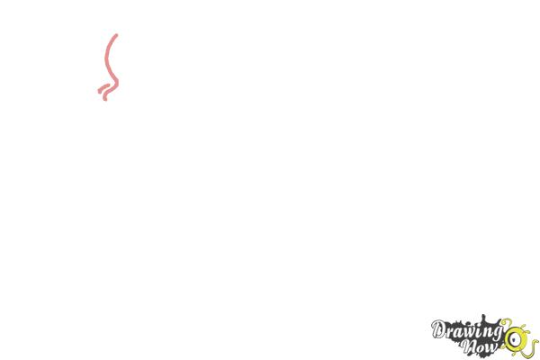 How to Draw Manga Noses - Step 1 How to Draw Manga Noses - Step 1