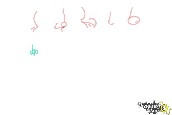 How to Draw Manga Noses - Step 7 How to Draw Manga Noses - Step 7