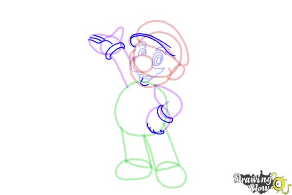 How to Draw Mario Step by Step - Step 11
