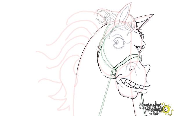 How to Draw Maximus from Tangled - Step 12 How to Draw Maximus from Tangled - Step 12