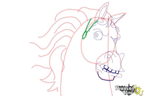 How to Draw Maximus from Tangled - Step 9 How to Draw Maximus from Tangled - Step 9