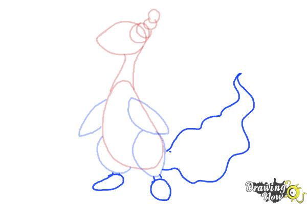 How to Draw Mega Ampharos - Step 5 How to Draw Mega Ampharos - Step 5