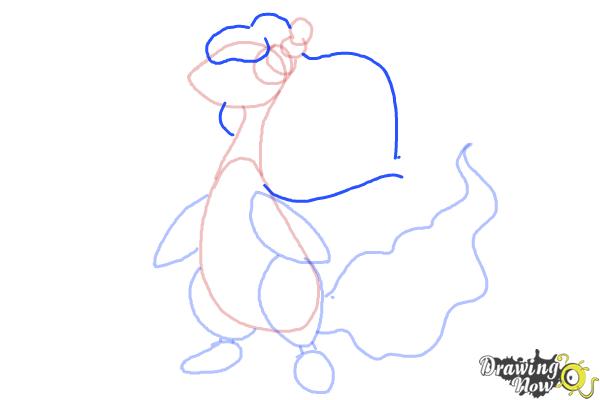 How to Draw Mega Ampharos - Step 6 How to Draw Mega Ampharos - Step 6