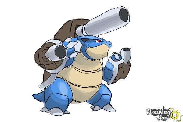 How to Draw Mega Blastoise from Pokemon X How to Draw Mega Blastoise from Pokemon X