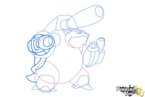 How to Draw Mega Blastoise from Pokemon X How to Draw Mega Blastoise from Pokemon X