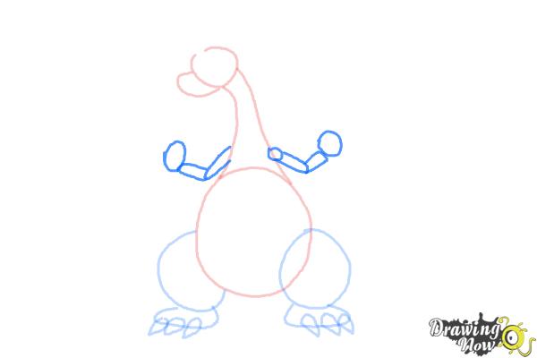 How to Draw Mega Charizard X - Step 4 How to Draw Mega Charizard X - Step 4