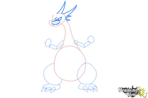 How to Draw Mega Charizard X - Step 5 How to Draw Mega Charizard X - Step 5
