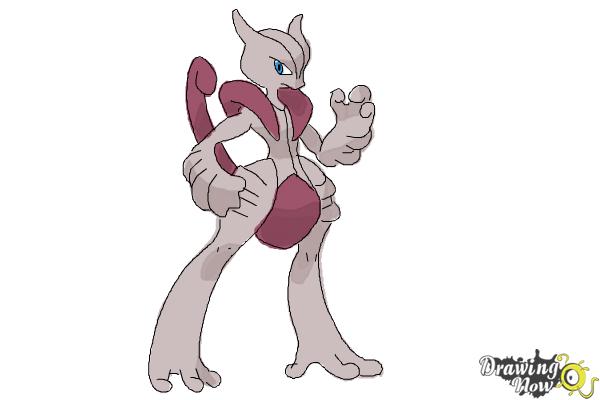 How to Draw Mega Mewtwo X - Step 10 How to Draw Mega Mewtwo X - Step 10