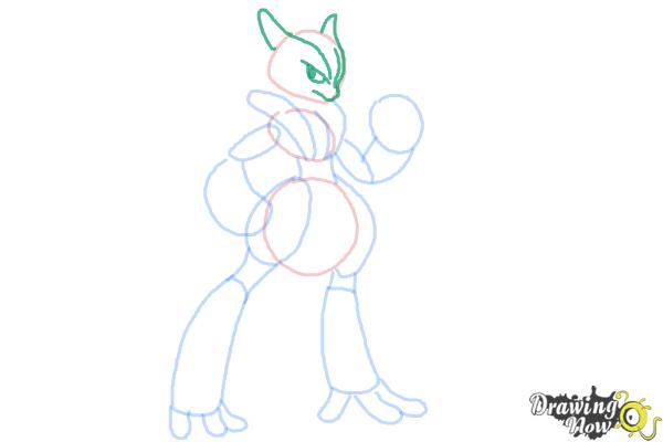 How to Draw Mega Mewtwo X - Step 6 How to Draw Mega Mewtwo X - Step 6