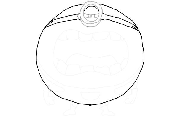 How to Draw Mega Minion Jerry from Despicable Me 4 - Step 9 How to Draw Mega Minion Jerry from Despicable Me 4 - Step 9