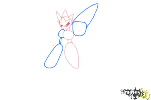 How to Draw Mega Scizor - Step 4 How to Draw Mega Scizor - Step 4