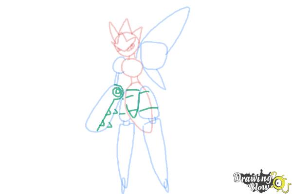 How to Draw Mega Scizor - Step 6 How to Draw Mega Scizor - Step 6