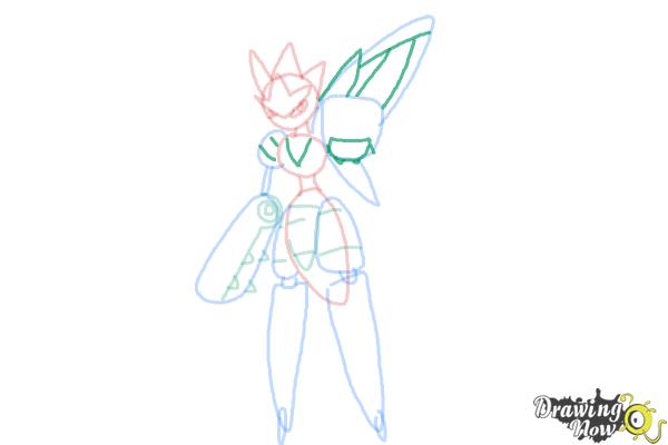 How to Draw Mega Scizor - Step 7 How to Draw Mega Scizor - Step 7