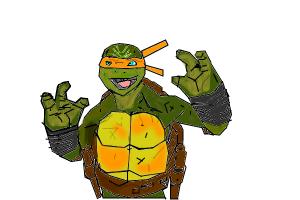 How to Draw Michelangelo Teenage Ninja Turtles Out Of The Shadows