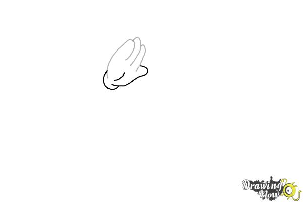 How to draw Mickey Mouse Dabbing - Step 3 How to draw Mickey Mouse Dabbing - Step 3