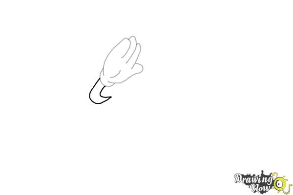 How to draw Mickey Mouse Dabbing - Step 4 How to draw Mickey Mouse Dabbing - Step 4