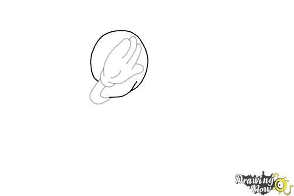How to draw Mickey Mouse Dabbing - Step 5 How to draw Mickey Mouse Dabbing - Step 5
