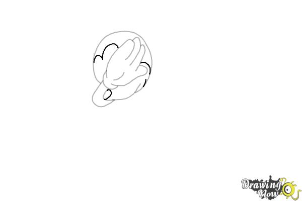 How to draw Mickey Mouse Dabbing - Step 6 How to draw Mickey Mouse Dabbing - Step 6