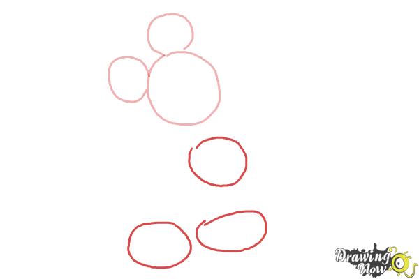 How to Draw Mickey Mouse Full Body - Step 2 How to Draw Mickey Mouse Full Body - Step 2