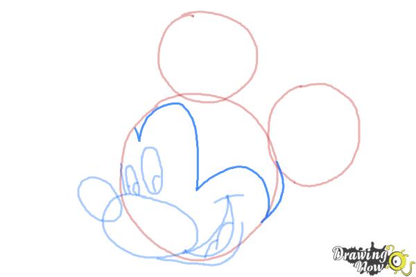 How to Draw Mickey Mouse Step by Step - Step 7 How to Draw Mickey Mouse Step by Step - Step 7