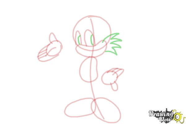 How to Draw Miles Prower, Tails from Sonic - Step 11 How to Draw Miles Prower, Tails from Sonic - Step 11