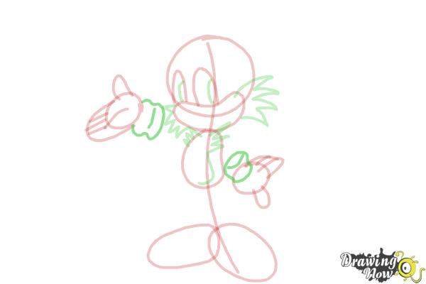 How to Draw Miles Prower, Tails from Sonic - Step 13 How to Draw Miles Prower, Tails from Sonic - Step 13