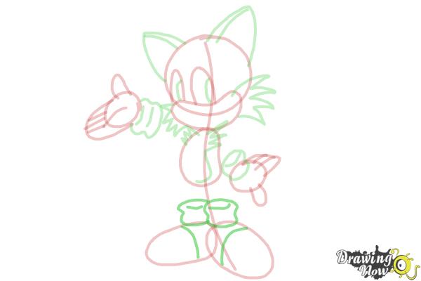 How to Draw Miles Prower, Tails from Sonic - Step 15 How to Draw Miles Prower, Tails from Sonic - Step 15