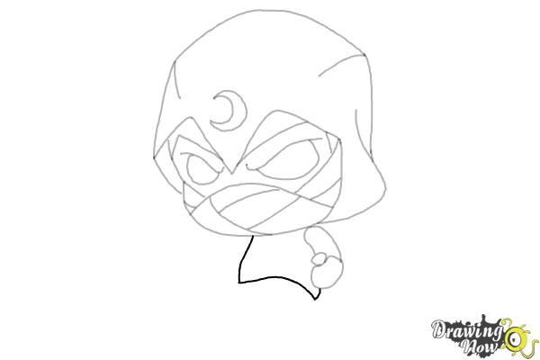 How to Draw Moon Night - Step 10 How to Draw Moon Night - Step 10