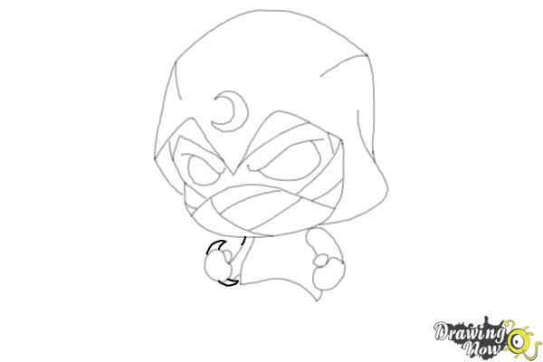 How to Draw Moon Night - Step 12 How to Draw Moon Night - Step 12