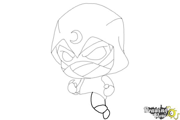 How to Draw Moon Night - Step 13 How to Draw Moon Night - Step 13