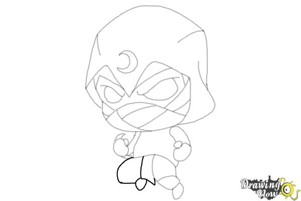 How to Draw Moon Night - Step 14 How to Draw Moon Night - Step 14