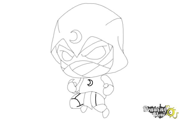 How to Draw Moon Night - Step 15 How to Draw Moon Night - Step 15