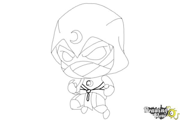 How to Draw Moon Night - Step 16 How to Draw Moon Night - Step 16