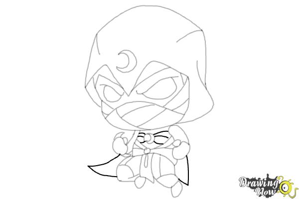 How to Draw Moon Night - Step 17 How to Draw Moon Night - Step 17