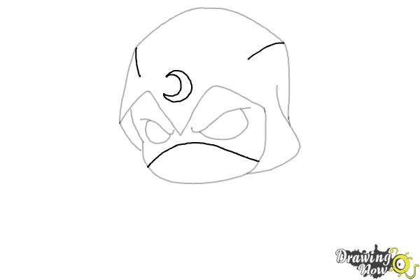 How to Draw Moon Night - Step 6 How to Draw Moon Night - Step 6