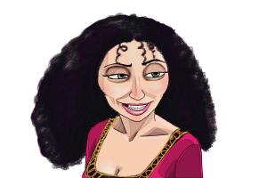 How to Draw Mother Gothel from Tangled