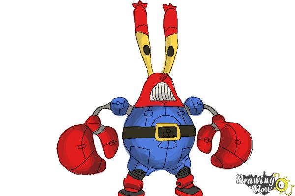 How to Draw Mr. Krabs, Sir Pinch-A-Lot from Spongebob: Sponge Out Of Water - Step 10 How to Draw Mr. Krabs, Sir Pinch-A-Lot from Spongebob: Sponge Out Of Water - Step 10