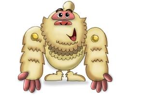 How to Draw Mr. Yeti from Candy Crush
