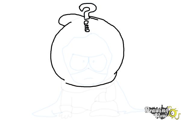 How to Draw Mysterion from South Park - Step 10 How to Draw Mysterion from South Park - Step 10