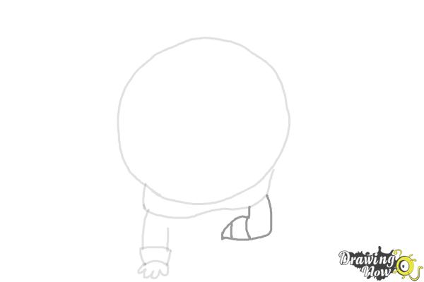 How to Draw Mysterion from South Park - Step 3 How to Draw Mysterion from South Park - Step 3