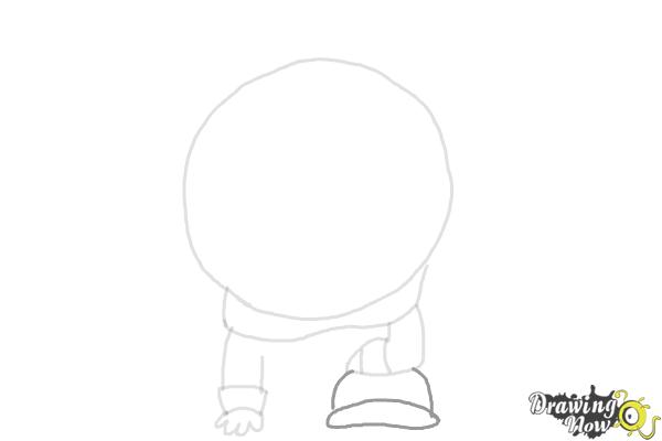 How to Draw Mysterion from South Park - Step 4 How to Draw Mysterion from South Park - Step 4