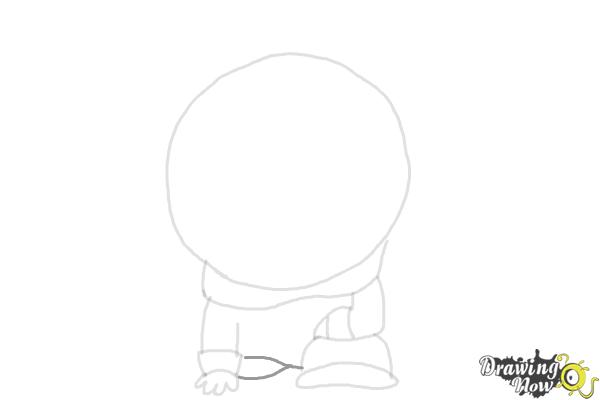 How to Draw Mysterion from South Park - Step 5 How to Draw Mysterion from South Park - Step 5