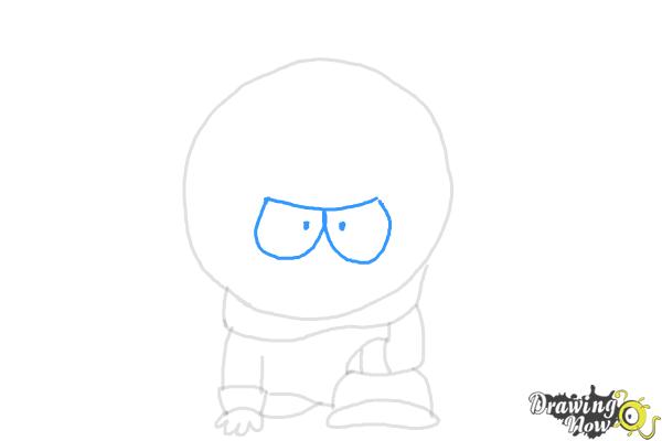 How to Draw Mysterion from South Park - Step 6 How to Draw Mysterion from South Park - Step 6