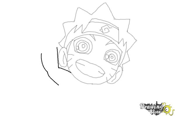 How to Draw Naruto Chibi Style - Step 10 How to Draw Naruto Chibi Style - Step 10