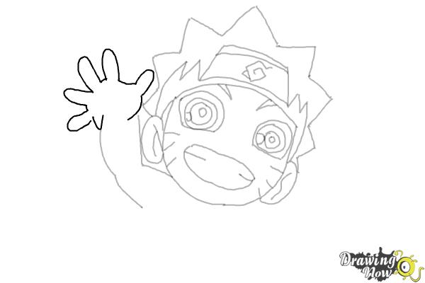 How to Draw Naruto Chibi Style - Step 11 How to Draw Naruto Chibi Style - Step 11
