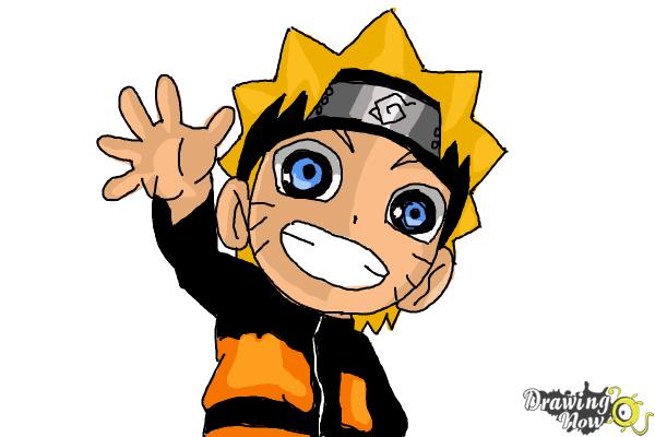 How to Draw Naruto Chibi Style - Step 15 How to Draw Naruto Chibi Style - Step 15