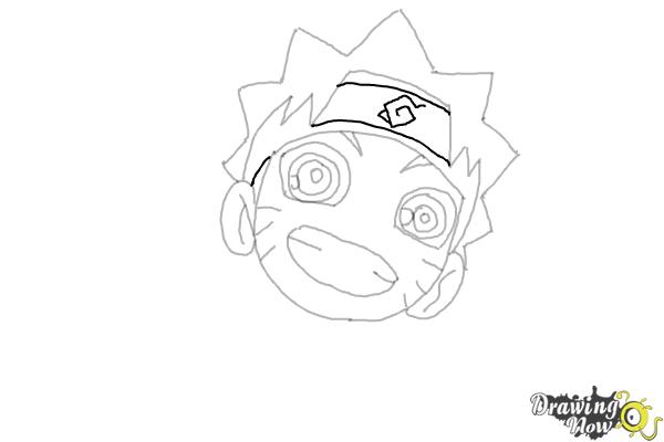 How to Draw Naruto Chibi Style - Step 9 How to Draw Naruto Chibi Style - Step 9