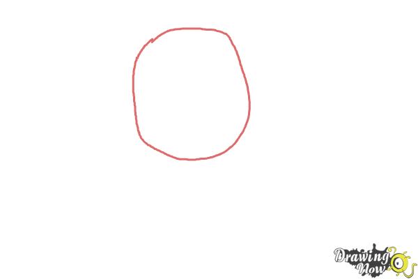 How to Draw Nrg from Ben 10 - Step 1 How to Draw Nrg from Ben 10 - Step 1