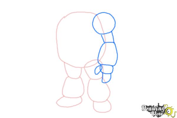 How to Draw Nrg from Ben 10 - Step 4 How to Draw Nrg from Ben 10 - Step 4